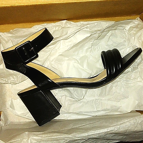 ☆NEW☆Super Sexy Ladies Chunky Block Heel Open Toe CL Chinese Laundry Black Heels - Picture 8 of 16